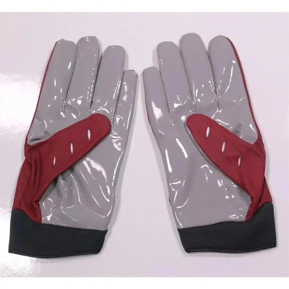 Nike Magnigrip Elite NFL Equipment Burgundy Arizona Cardinals Gloves 3XL - Picture 2 of 5